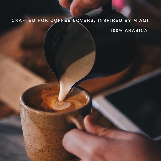 Miami Coffee Garden Miami Blend Espresso Medium Dark Roast Whole Beans Fresh Roasted Coffee 100% Arabica Whole Bean Coffee Espresso Beans 2 Lb