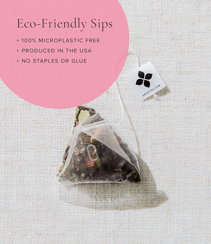 Art of Tea | Organic English Breakfast Tea | 50 Pyramid Tea Bag Sachet Bulk Box