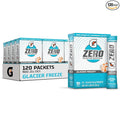 Gatorade G Zero Sports Drink Mix Powder Packets Glacier Freeze Electrolyte Powder Drink Mix for Hydration Zero Sugar Total 120 Packets