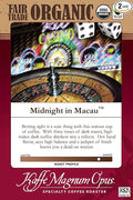 Kaffe Magnum Opus Midnight in Macau Whole Bean Coffee Fair Trade Organic 2 Packs of 5 lb Freshly Roasted