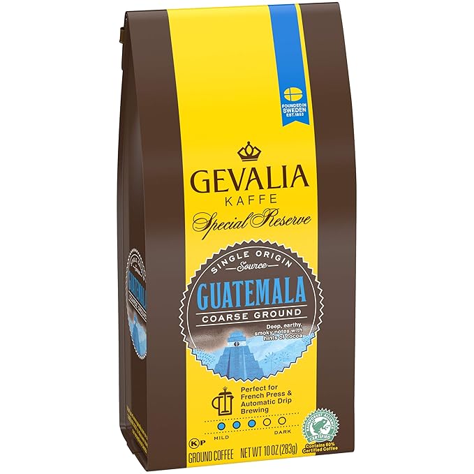 Gevalia Special Reserve Guatemala and Costa Rica Single Origin Medium Roast Ground Coffee Bundle (2 x 10 oz Bags)