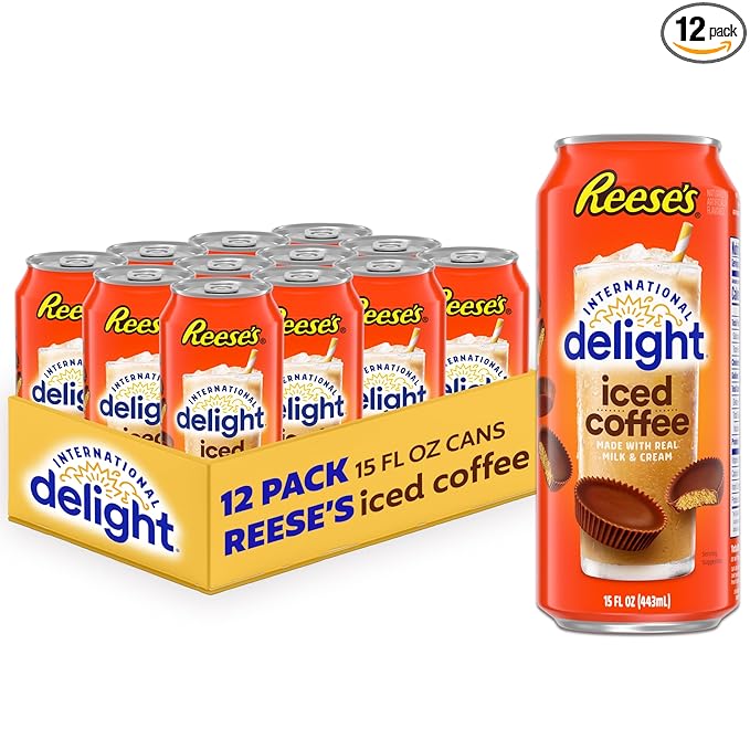International Delight Iced Coffee REESE'S Grab and Go Coffee Drinks Made with Real Milk and Cream 15 FL OZ 12 Count
