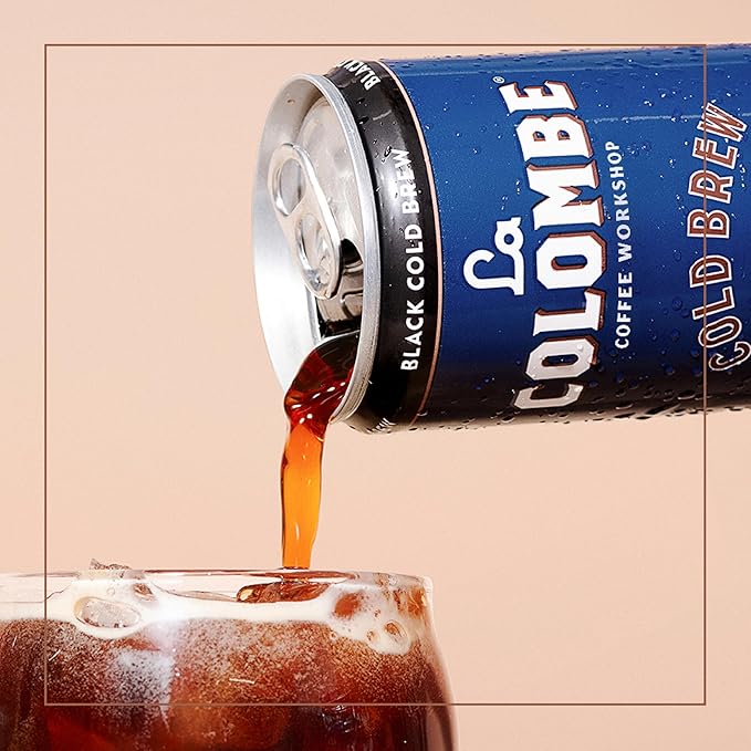 La Colombe Coffee Cold Brew Black Unsweetened 11 fl oz Cans (Pack of 12) Coffeehouse Quality Natural Sweetness Specialty Grade Coffee Beans Ready-to-Drink On-the-Go