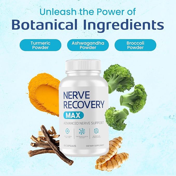 Non-GMO Advanced Nerve Support Supplement with Vitamin D3 and Alpha Lipoic Acid for Nerve Protection and Restoration - Made in The USA - 60-Day Supply 2 Bottles