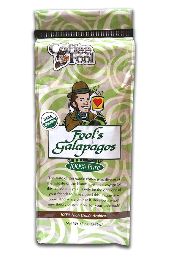 The Coffee Fool French Press Fool's Organic Galapagos 12 Ounce