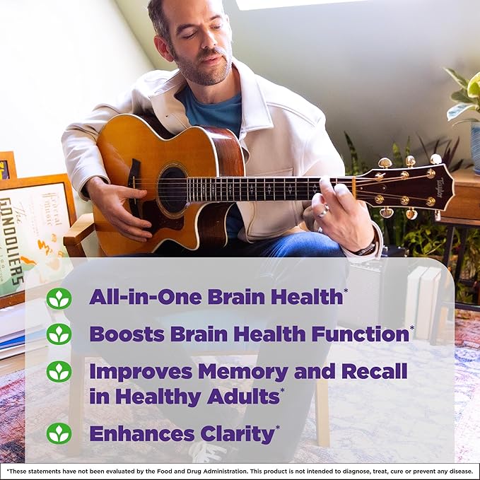 Natrol Cognium Complete Dietary Supplement for Brain Health Brain Health Supplements for Adults 60 Capsules 30 Day Supply