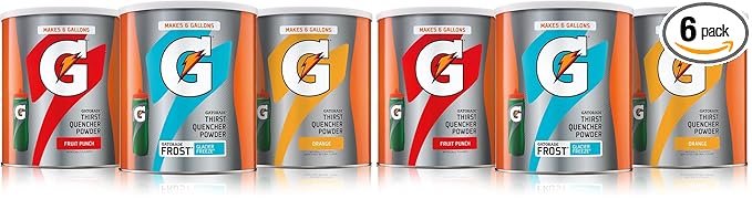 Gatorade Thirst Quencher 51Oz Powder Variety Pack(Pack of 6)