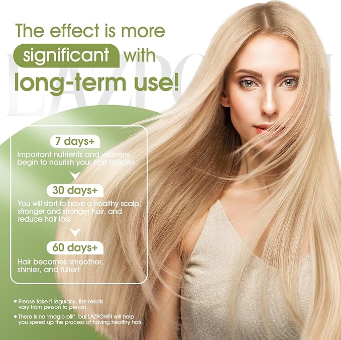 Hair Growth Supplement Biotin 10000mcg 32-in-1 with Vitamin A B3 C Magnesium Calcium Hair Growth Products Supports Hair &amp Nails Natural Growth Vitamins for Women &amp Men - 30 Servings