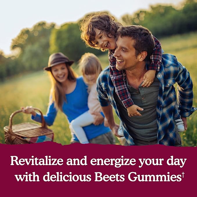 Garden of Life Organic Beet Root Gummies Made from Pectin with Antioxidants Vitamin C Vitamin D &amp B12 for Heart Health &amp Energy – BEETS Gummies – Vegan Gluten Free Non GMO Raspberry 30 S