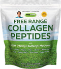 ANDREW LESSMAN Free Range Collagen Peptides Powder 120 Servings - Supports Smooth Soft Skin Comfortable Joints. Pure. Super Soluble. Unflavored. No Sugar. No Additives.