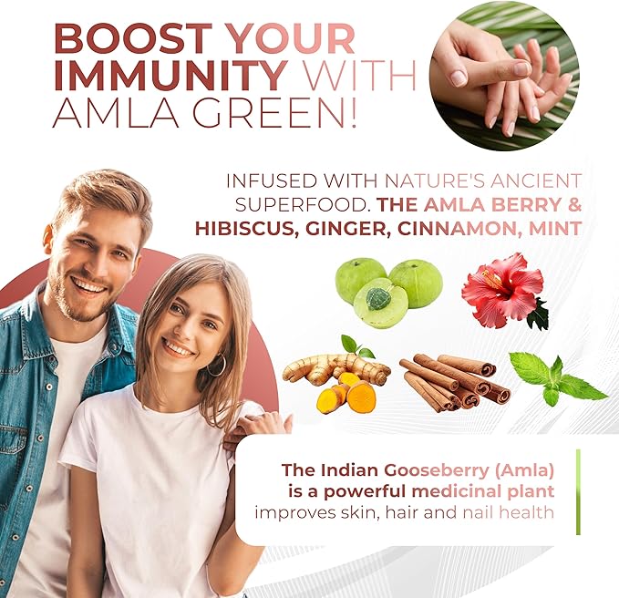 Amla Powder &amp Green Tea Superfood Supplement with Hibiscus 20x Ultra Concentrated Amla Antioxidant Support Made with Oolong Tea and Indian Gooseberries Organic Vegan Hibiscus 30 Servings