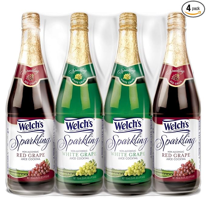 Welch's Sparkling Juice Cocktail Variety Pack (750 ml 4 ct.)
