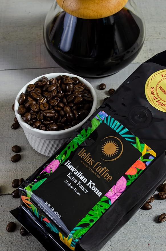 100% Hawaiian Kona Coffee Extra Fancy - Whole Bean - 1lb.