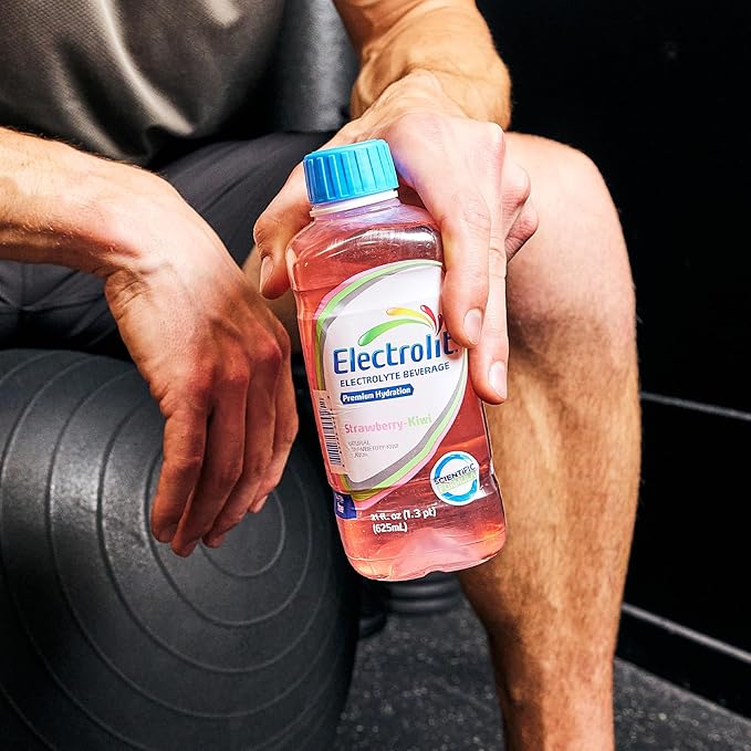 Electrolit Electrolyte Beverage Strawberry-Kiwi 21 Fl Oz bottle (Pack of 12)