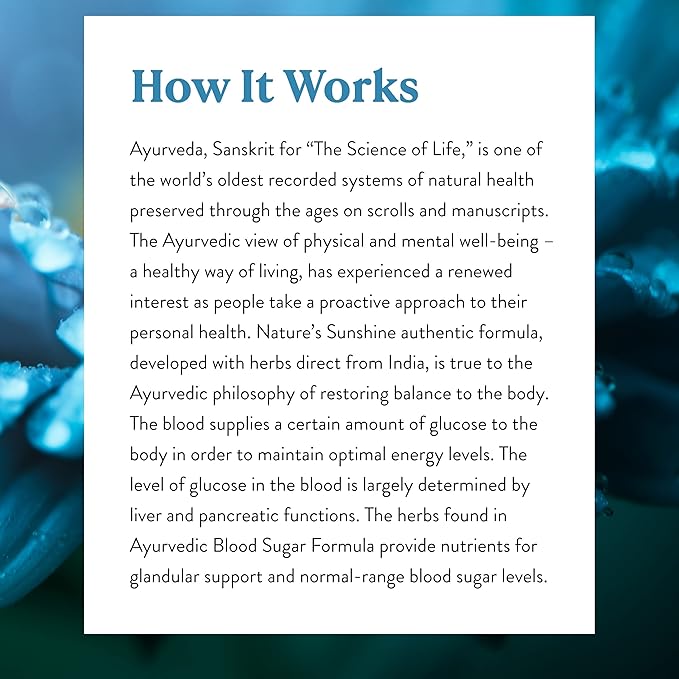 Nature's Sunshine Blood Sugar Formula 100 caps