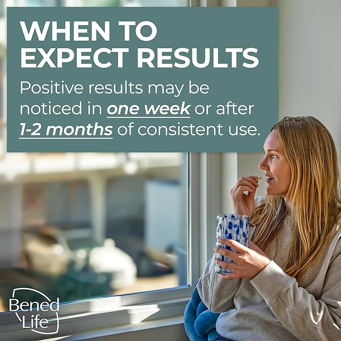 Bened Life Neuralli Mood with PS128 for Stress Relief &amp Recovery via The Gut-Brain Axis (90-Day Supply) Ages 18+ - 3 Bottles (180 Capsules)