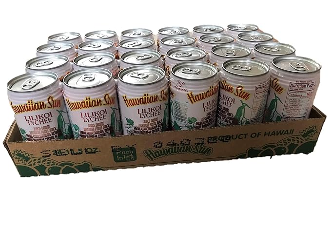 Hawaiian Sun Lilikoi Lychee 11.5 Oz 6pk