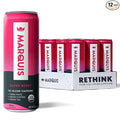 Marquis Natural Energy Drinks Sugar Free Zero Calories - 100mg Organic Plant Based Caffeine Yerba Mate Green Tea &amp Green Coffee - Vitamin C &amp Bs - Super Berry Healthy Energy Drink - 12oz Cans
