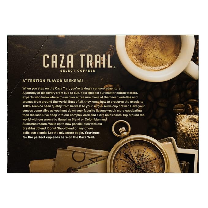 Caza Trail Coffee Pods Dark Roast Single Serve (Pack of 24) (Packaging May Vary)