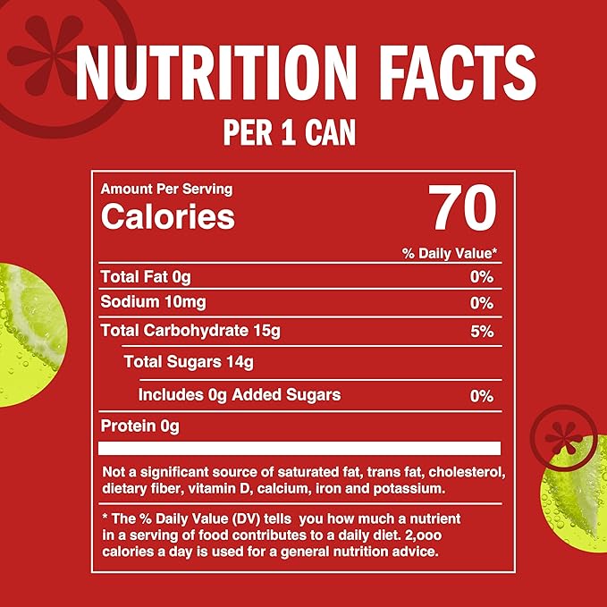 Izze Cherry Lime Straight Beverages8.4 FL Oz(Pack of 48)