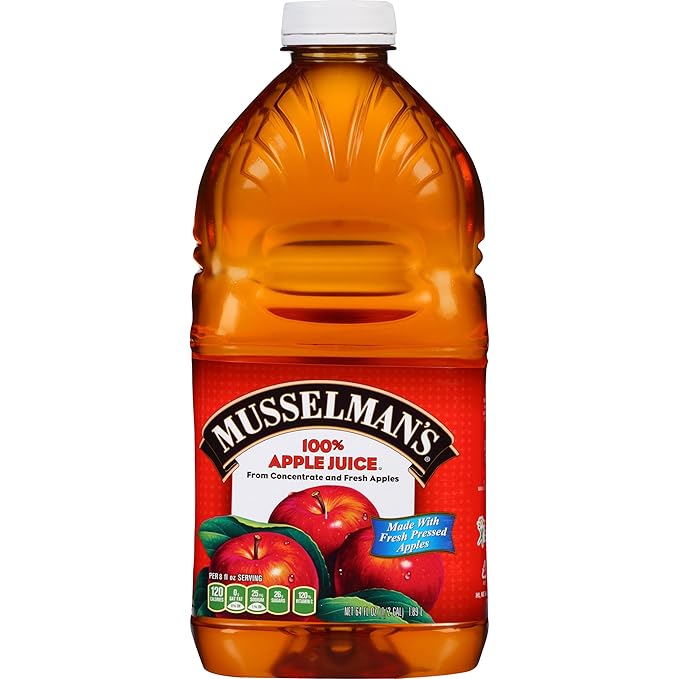 Musselman's 100% Apple Juice 64 Fluid Ounce (Pack of 8)