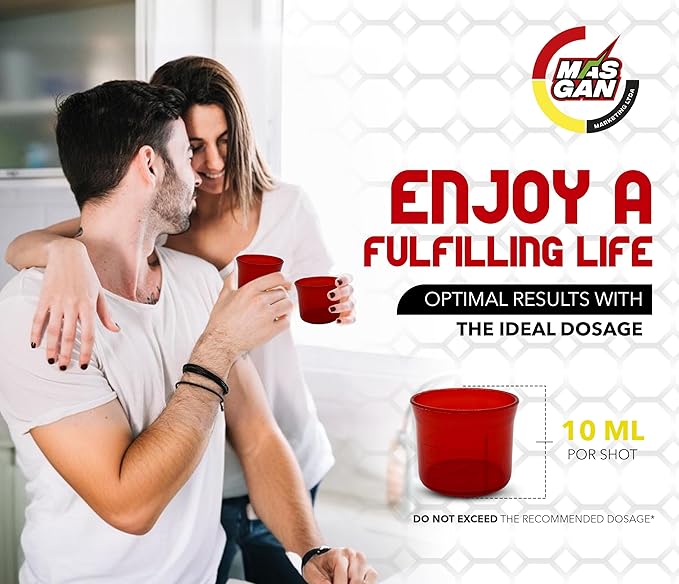 MasGan Multivitamin for Men and Women Liquid Energy Supplements. Formula for Fatigue and Tiredness. Include 1 Bottles (16.9 Oz).