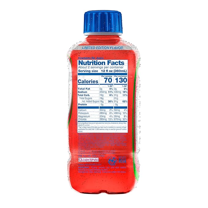Electrolit Electrolyte Beverage Watermelon-Lime 21 Fl Oz bottle (Pack of 12)