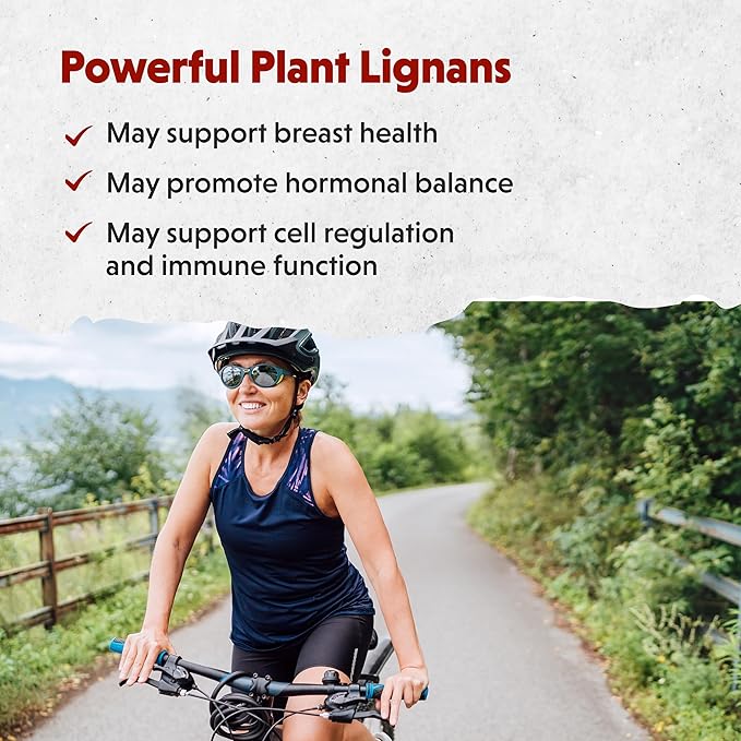 Brevail Plant Lignan Extract Capsules Proactive Breast Health Supplement with 50 mg SDG Lignans from Flax Seed Hulls for Healthy Estrogen Balance and PMS Mood Support Pills 30 Count