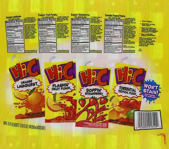 Hi-C Fruit Juice Variety Pack 270 Ounce