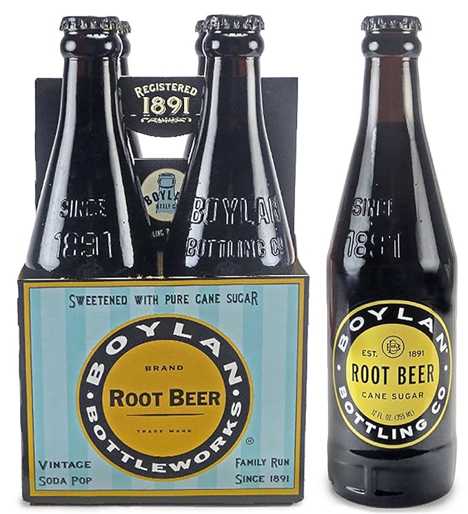 Boylan Soda Root Beer 12 Fl Oz 24 Count