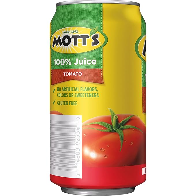 Mott's 100% Tomato Juice 11.5 Fluid Ounce Can 24 Count