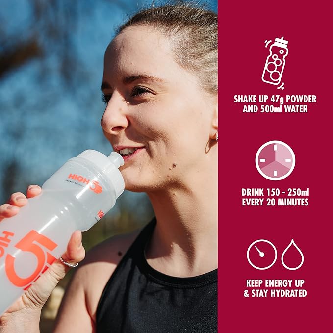 HIGH5 Energy Hydration Drink Refreshing Mix of Carbohydrates and Electrolytes (Berry 2.2kg)