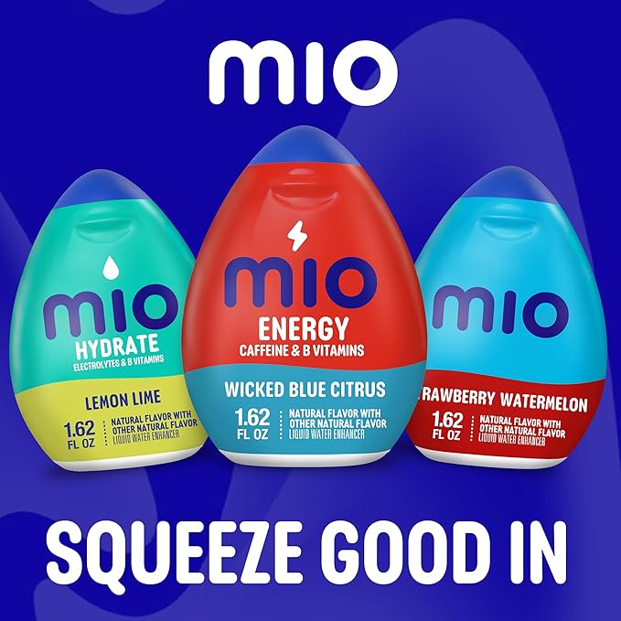 Mio Energy Liquid Water Enhancer Wicked Blue Citrus 1.62 OZ 4-Pack