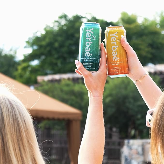 Yerbaé Assorted Flavors Official Variety Pack Plant-Based Energy Drinks. Yerbae has Zero Sugar Zero Calories Zero Carbs - Energized by Yerba Mate 16 Fl Oz (Pack of 12)