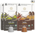 G GRANA Coffee Pods Compatible with Nespresso OriginalLine 40 Count Medium and Dark Roast USDA Organic 100% Arabica Single Source Specialty Coffee Compostable Single Serve Capsules