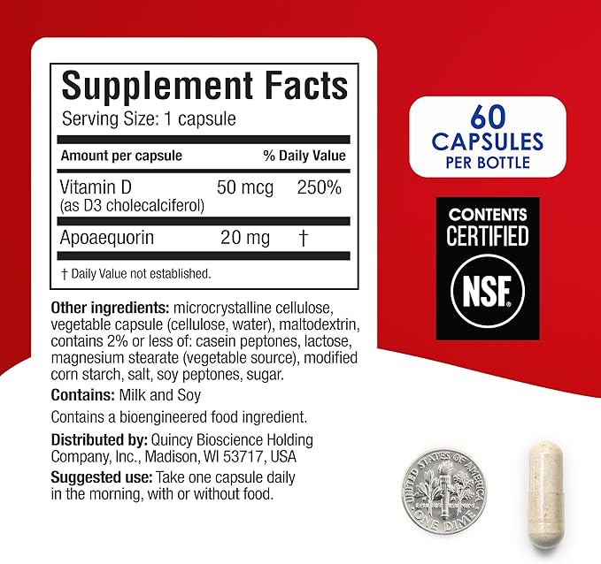 Prevagen Extra Stregnth - 120 Capsules (4 Month Supply) | Formulated for Your Brain | 20mg of Apoaequorin Plus Vitamin D3 with 7-Day Pill Minder