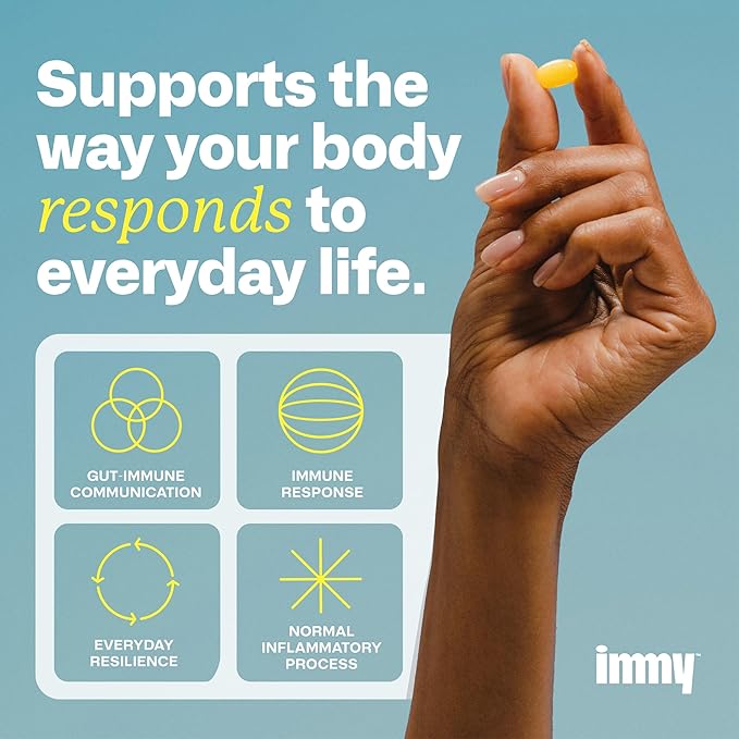 IMMY Immune Supplement for Mood Support and Gut Health 30 ct. - Supports Joint Relief Focus &amp Mood Support Natural Calming Aid