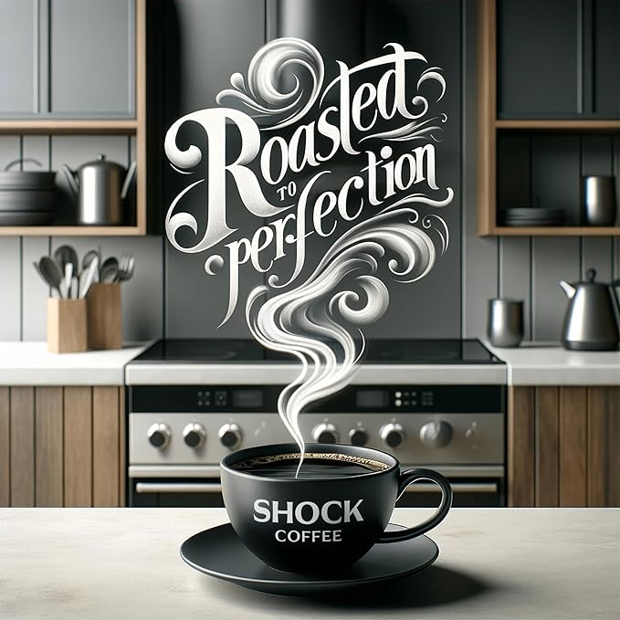 Shock Coffee Ground The Strongest Caffeinated All-Natural Coffee Up to 50% more Caffeine. 3 pounds
