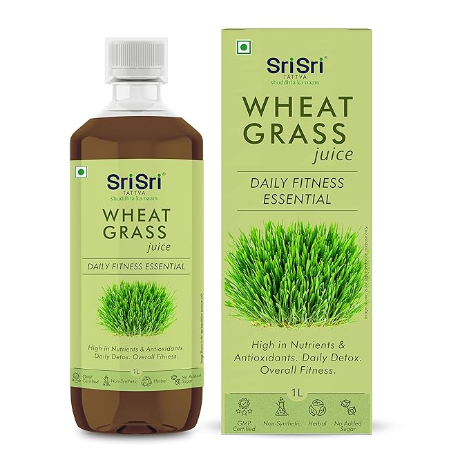 Sri Sri Tattva Wheat Grass Juice - Daily Fitness Essential 1L