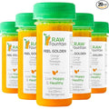 20 Immunity Shots w/Orange Lemon Pineapple Turmeric 2fl Oz Packed w/Vitamin C Raw Cold Pressed Unpasteurized Boosts Immunity All Natural No Artificial Flavors or Preservatives