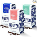 Nguyen Coffee Supply - Medium Roast Premium Whole Coffee Variety Trio Pack: Loyalty Truegrit and Moxy Vietnamese Single Origin [3ea 12oz Bags]