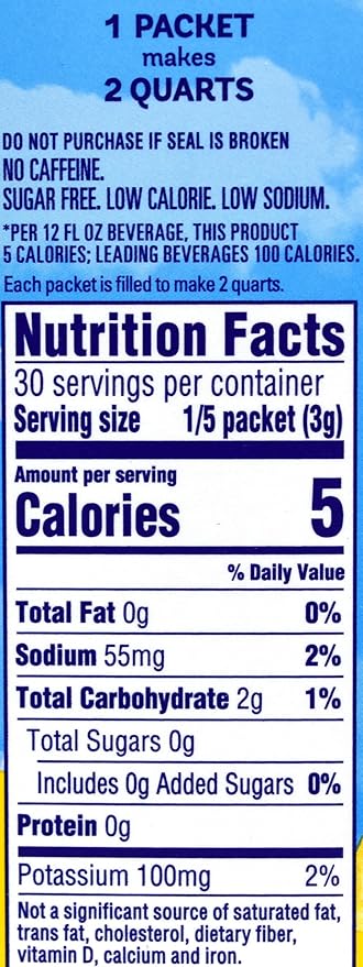 Crystal Light Lemonade Drink Mix (12-quart) 3.2-ounce Packages (Pack of 2)