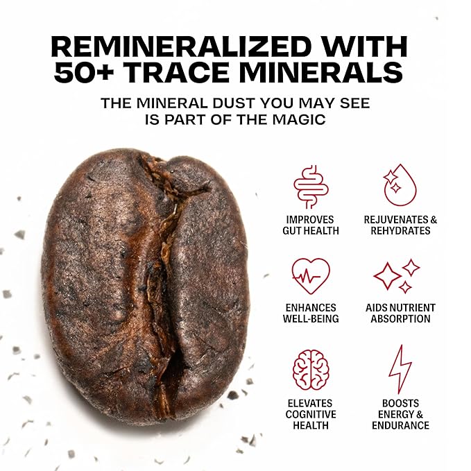 Danger Coffee by Dave Asprey Remineralized Mold Free &amp Lab Tested Ground Healthy Coffee Dark Roast 10.9 Ounce