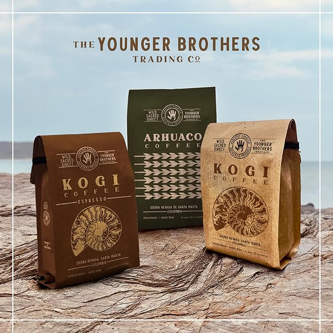 The Younger Brothers Trading Co. – Arhuaco Indigenous Wild-Grown Coffee Medium Roast Whole Bean 35.2 oz (1 kg)