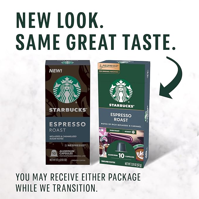 Starbucks by Nespresso Original Line Dark Roast Espresso 50-count Espresso Pods