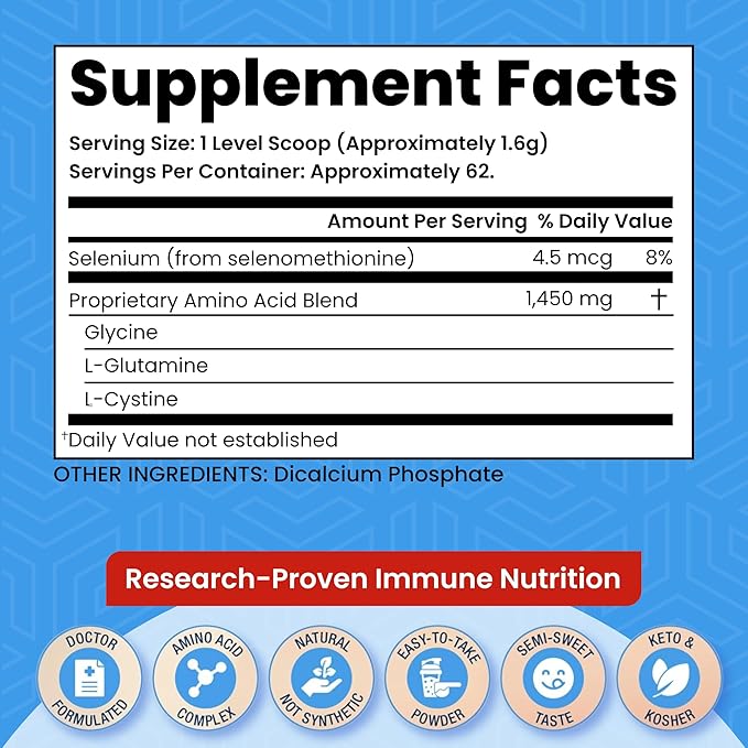 Glutathione Supplement 2 Month Supply of Glutathione Powder Precursor – ProImmune Immune Formulation 200® for Powerful Immune Support - Doctor-Formulated Antioxidant Complex 62 Servings