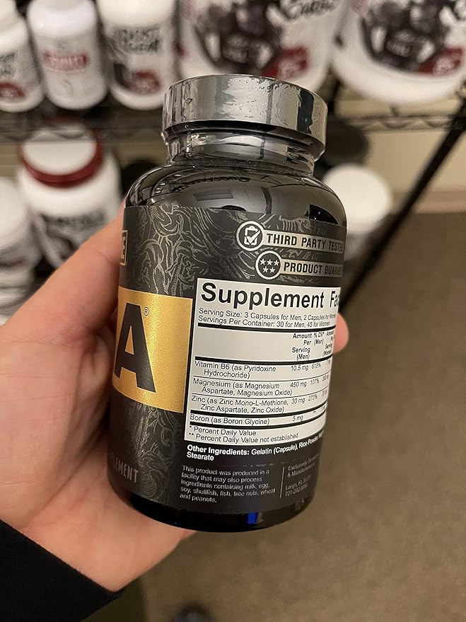5% Nutrition Core ZMA (with Boron) | Promotes Recovery by Restoring Levels of Zinc Magnesium &amp Vitamin B-6 (90 Capsules)