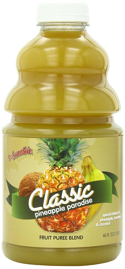 Dr. Smoothie Pineapple Paradise Classic Blend Smoothie Bottles 46-Ounce