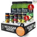O2 Living Juice Cold Pressed Drink - Pineapple Punch Organic Juice Variety Pack - No Added Sugars or Water Naturally Sweetened from Fruits Rich in Nutrients &amp Vitamins - 12oz (6-Pack) + 4oz (5-P