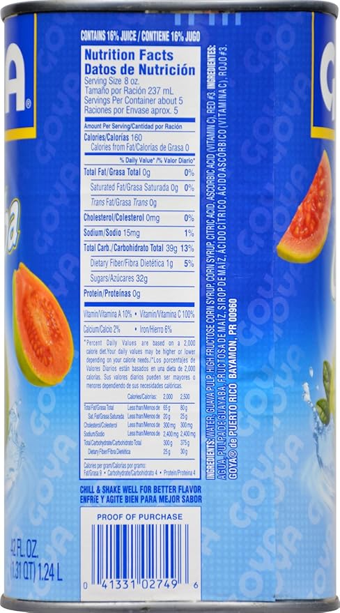 Goya Foods Guava Nectar 42 Fl Oz (Pack of 12)
